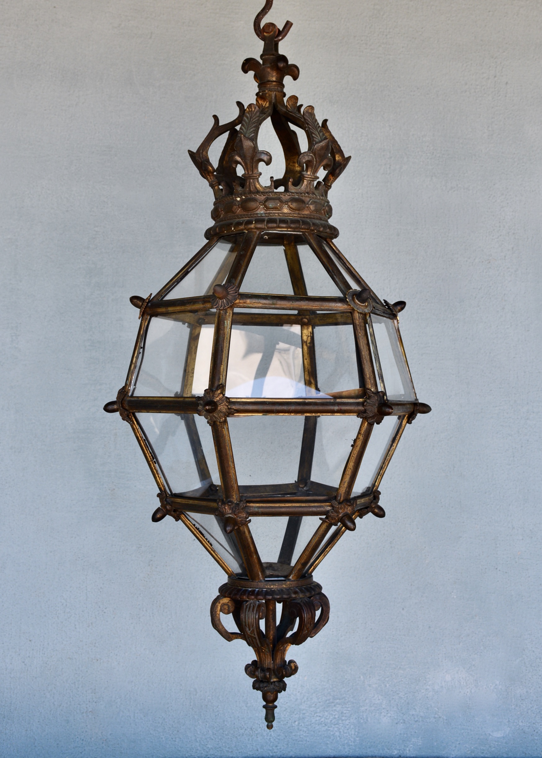 19th c. French Lantern with Crown - image 3
