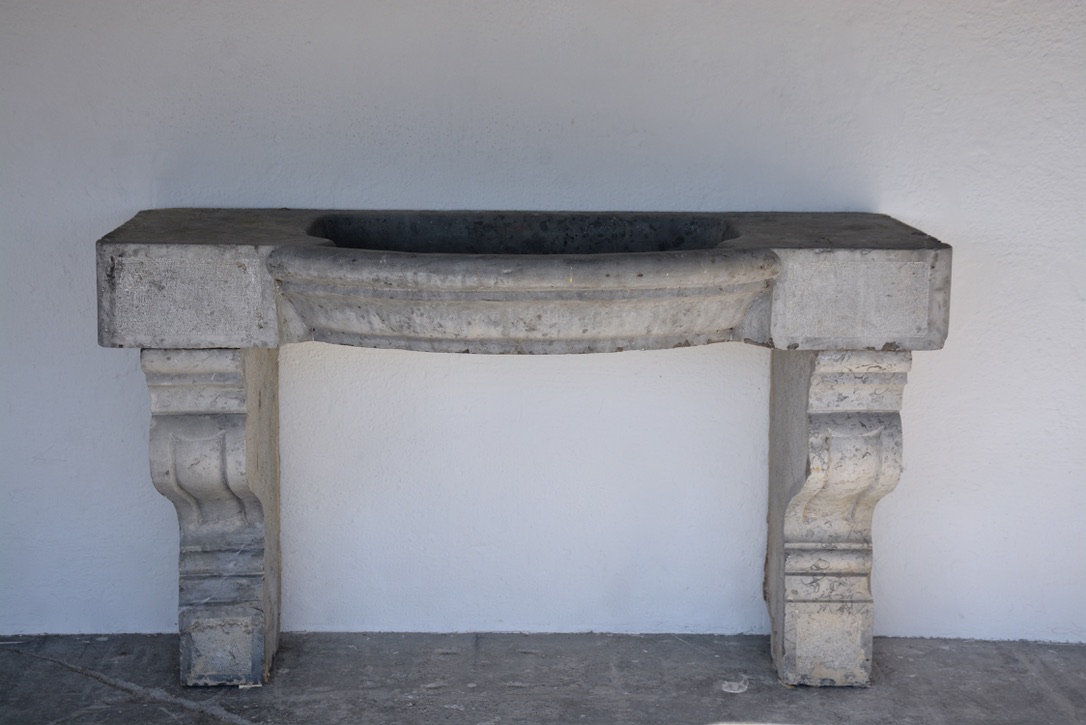 18th c. Stone Sink Console from a Chateau near Toulouse, France
