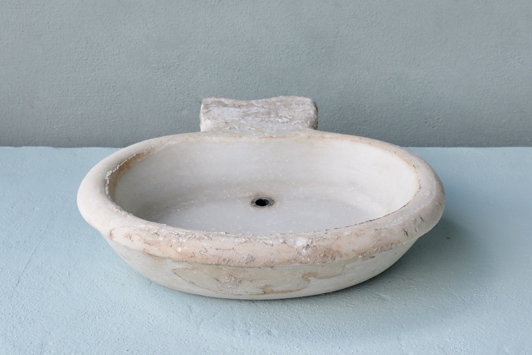 White Marble Sink/Baptismal Font - image 2