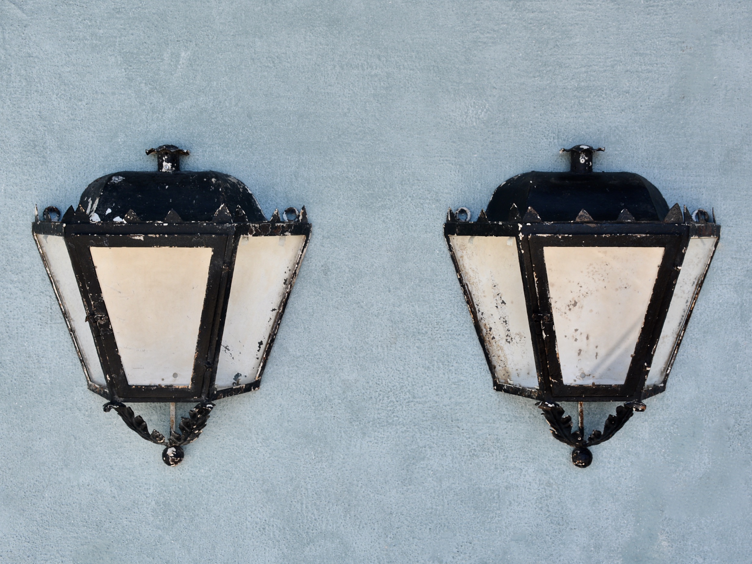 Pair of 19th c. French Wall Lanterns