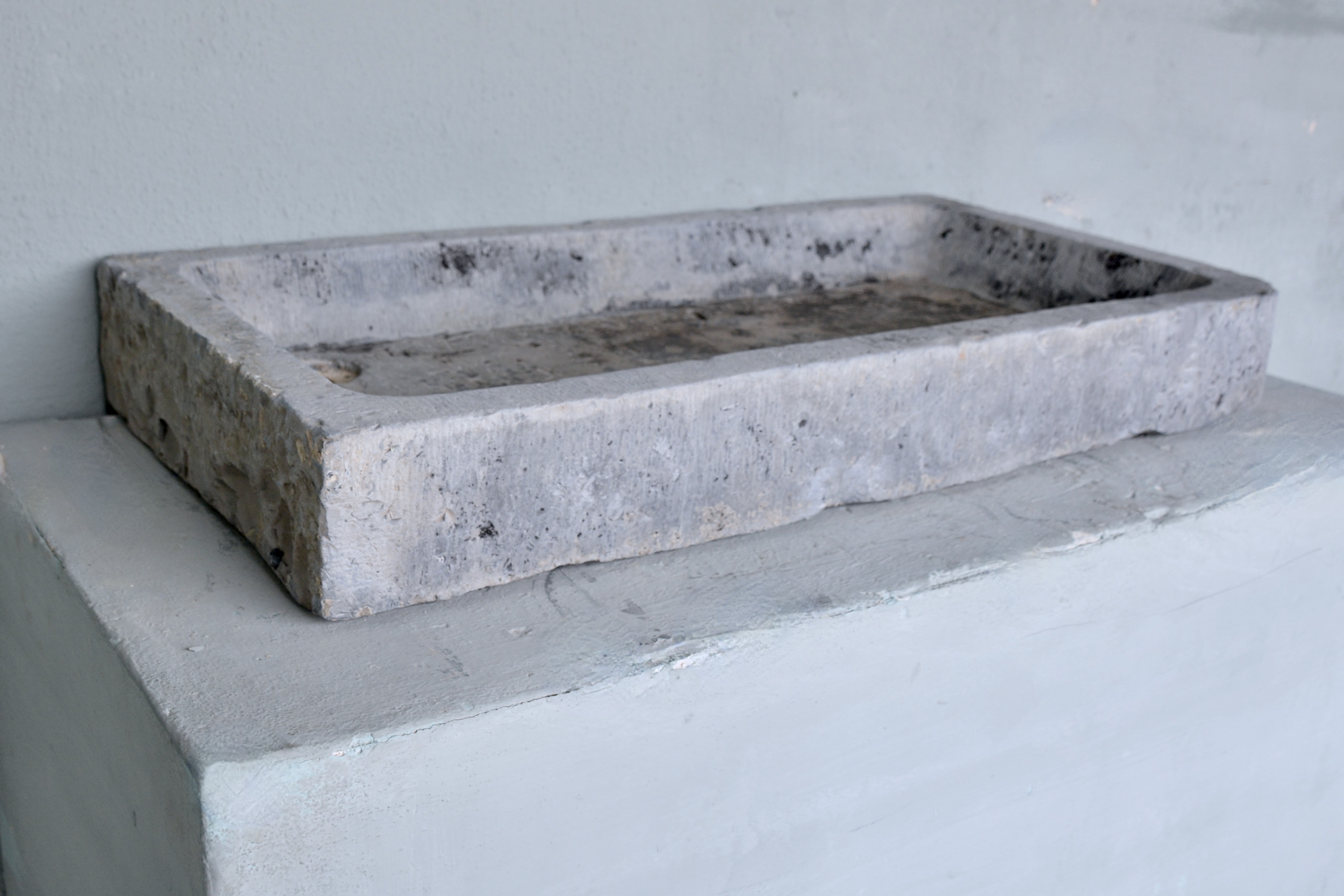 18th Century Belgium Blue Stone SinkFrom a Farm Outside of Antwerp - image 2