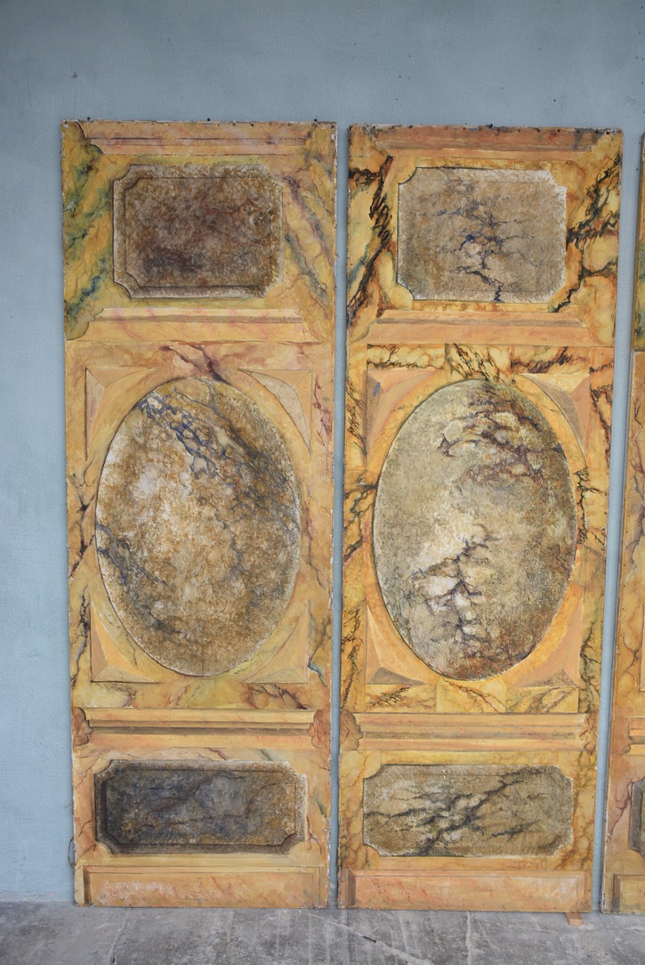 Set of 4 Painted Panels "Prop" from the French Movie Molière, circa 1980 - image 3