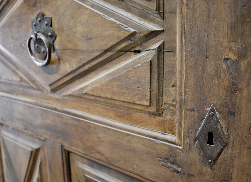 17th c. Walnut Entrance Door - image 3