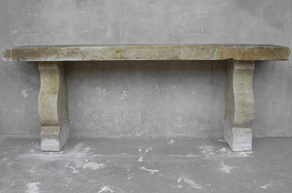 Newly Quarried | Aged Limestone Console Table from Provence