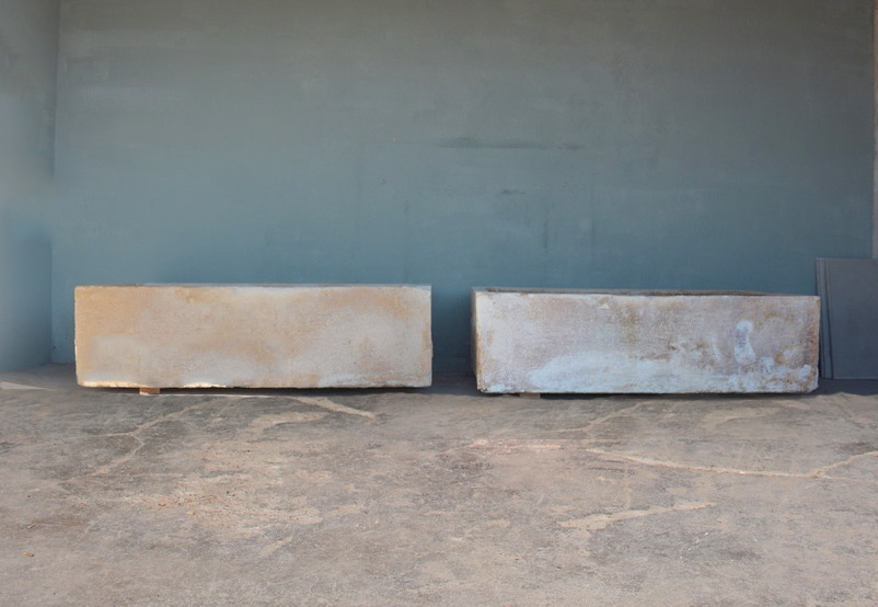 Pair of Antique Troughs from the Stables of a Chateau in the Lorraine region in France - image 2