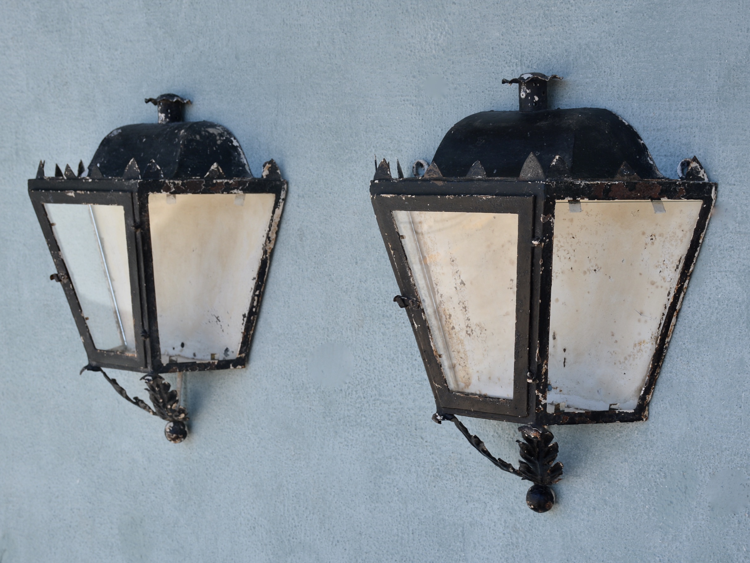 Pair of 19th c. French Wall Lanterns - image 3