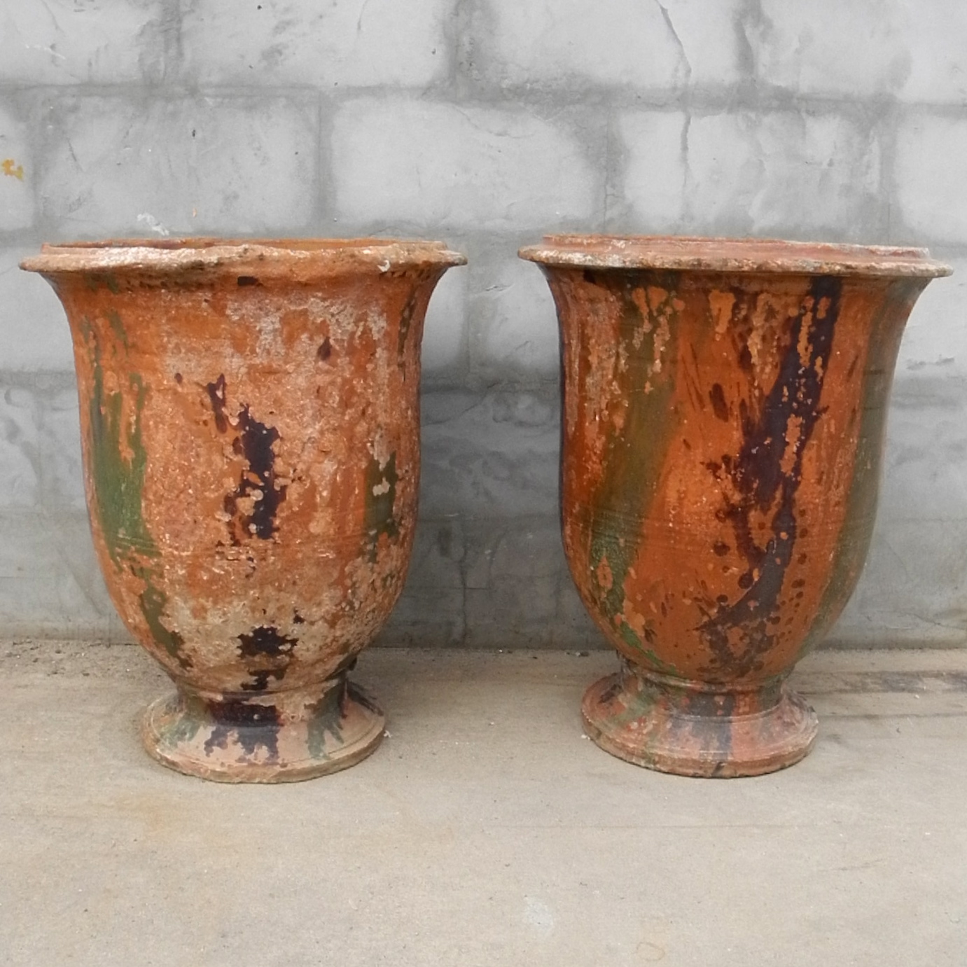 Pair of 19th c. Jarres d'Anduze