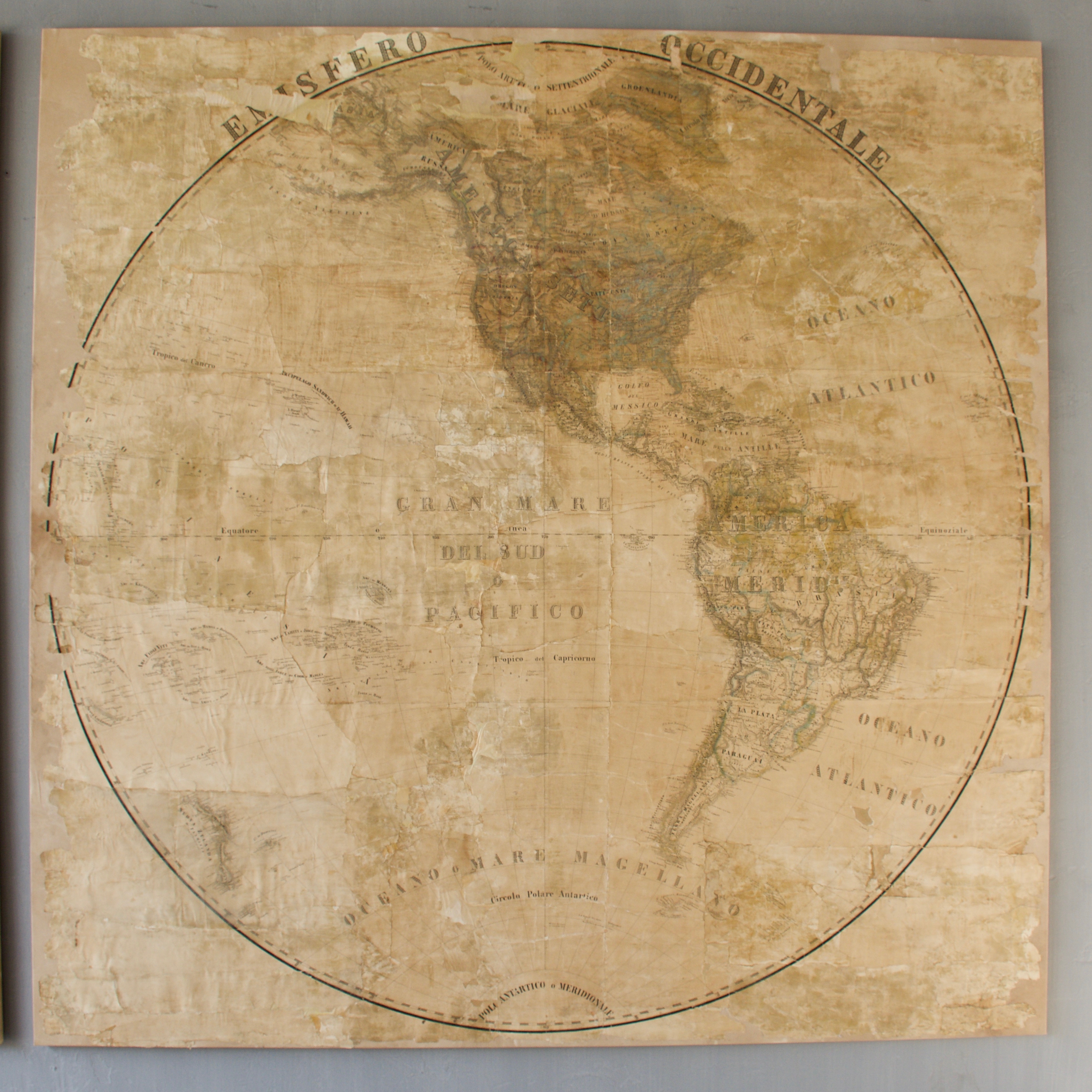 Pair of Late 18th c Maps from a Villa in Mantua, a city in the Lombardi Region of Italy - image 3