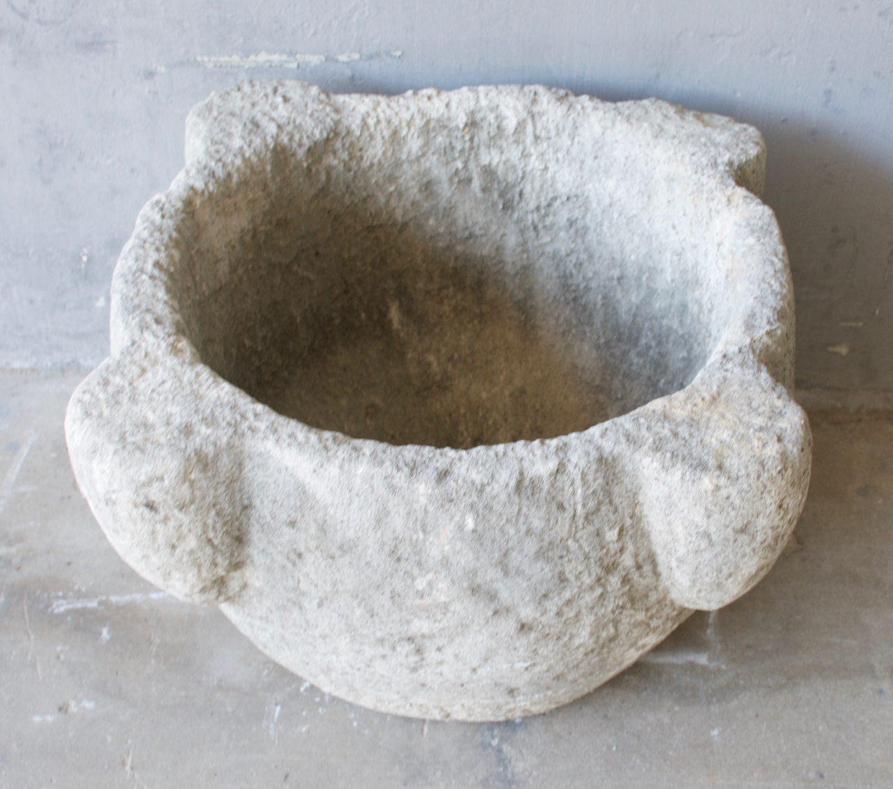 19th c. Large Stone Mortar Sink from France - image 3