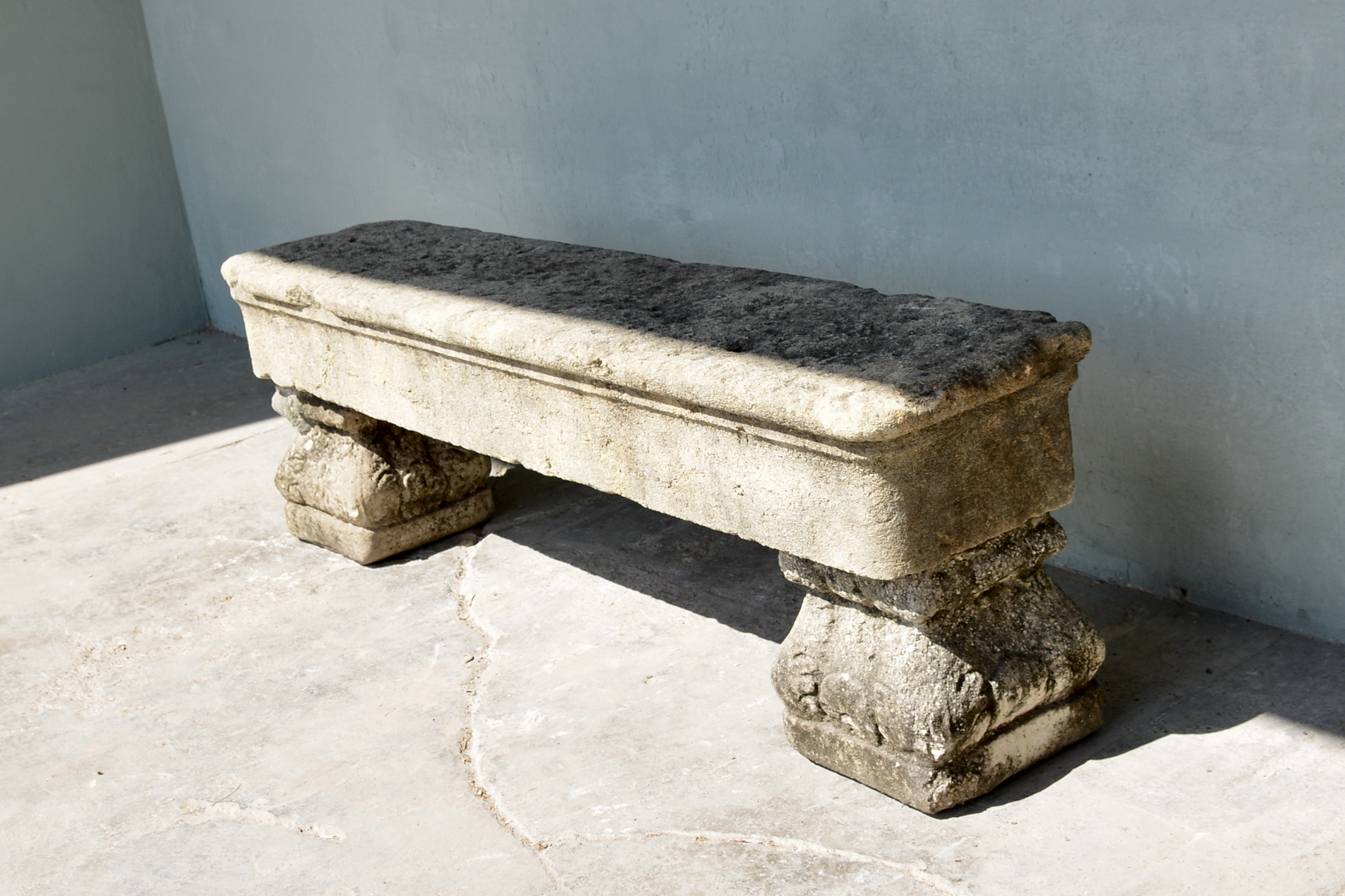 Reclaimed Stone Bench - image 2