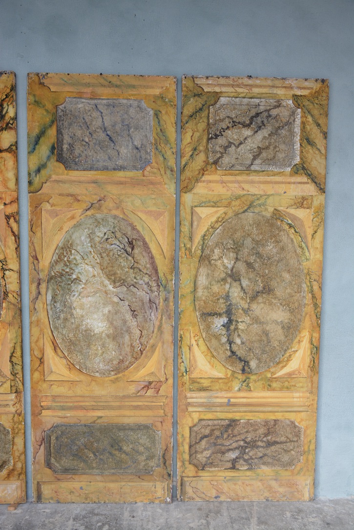 Set of 4 Painted Panels "Prop" from the French Movie Molière, circa 1980 - image 4