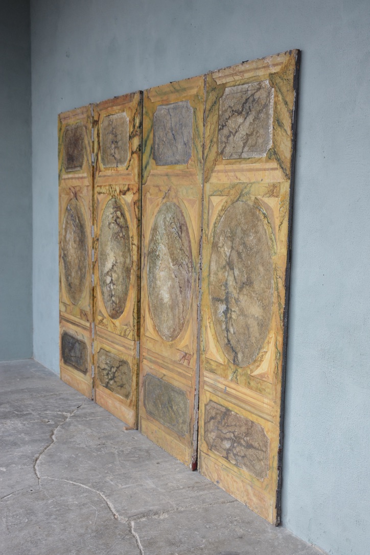 Set of 4 Painted Panels "Prop" from the French Movie Molière, circa 1980 - image 2