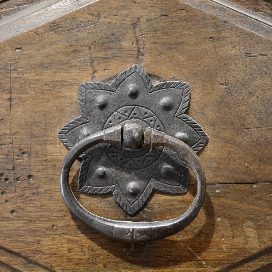 17th c. Walnut Entrance Door - image 2