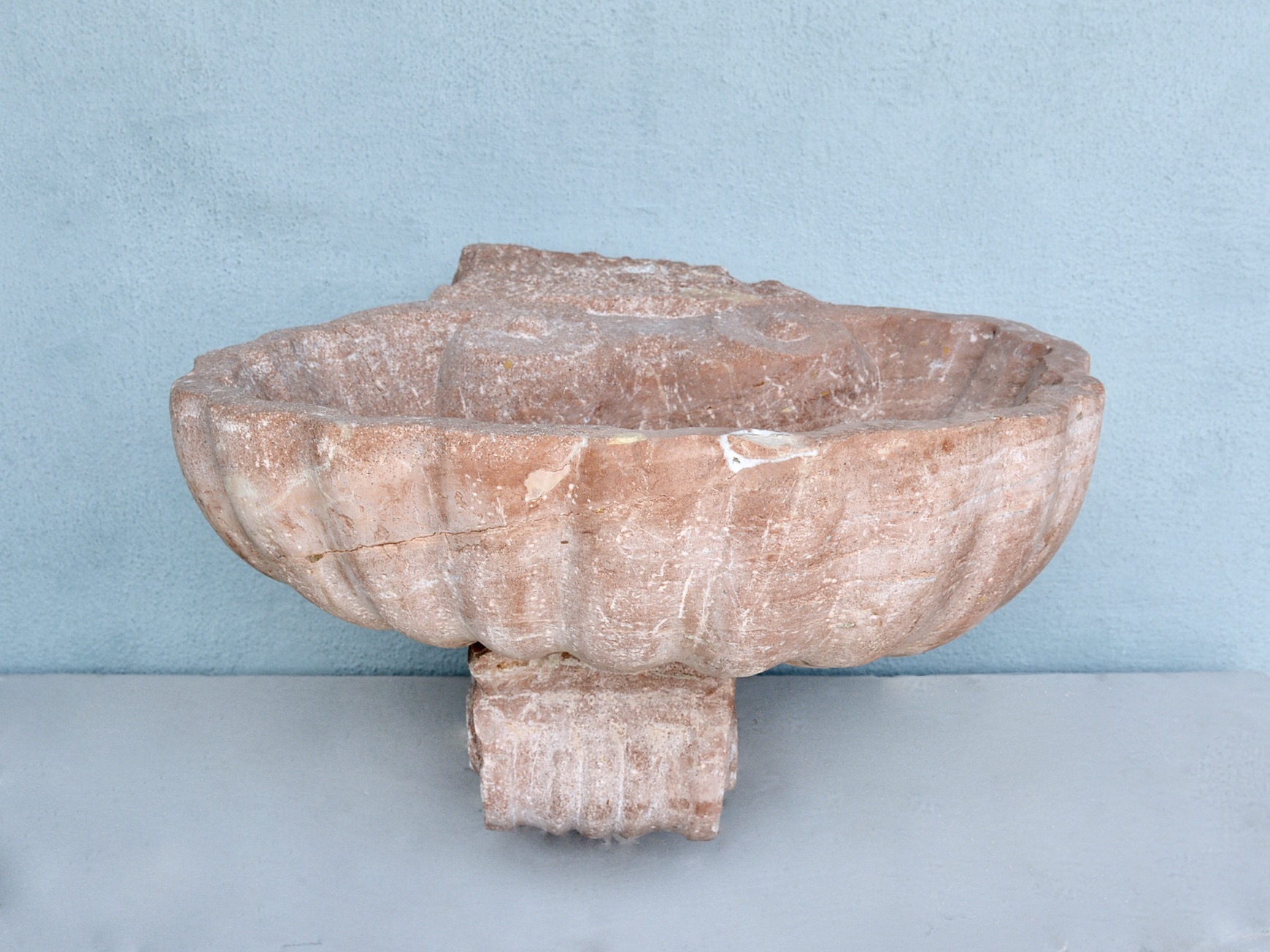 17th c. Trapani Marble Sink from Palermo, Sicily