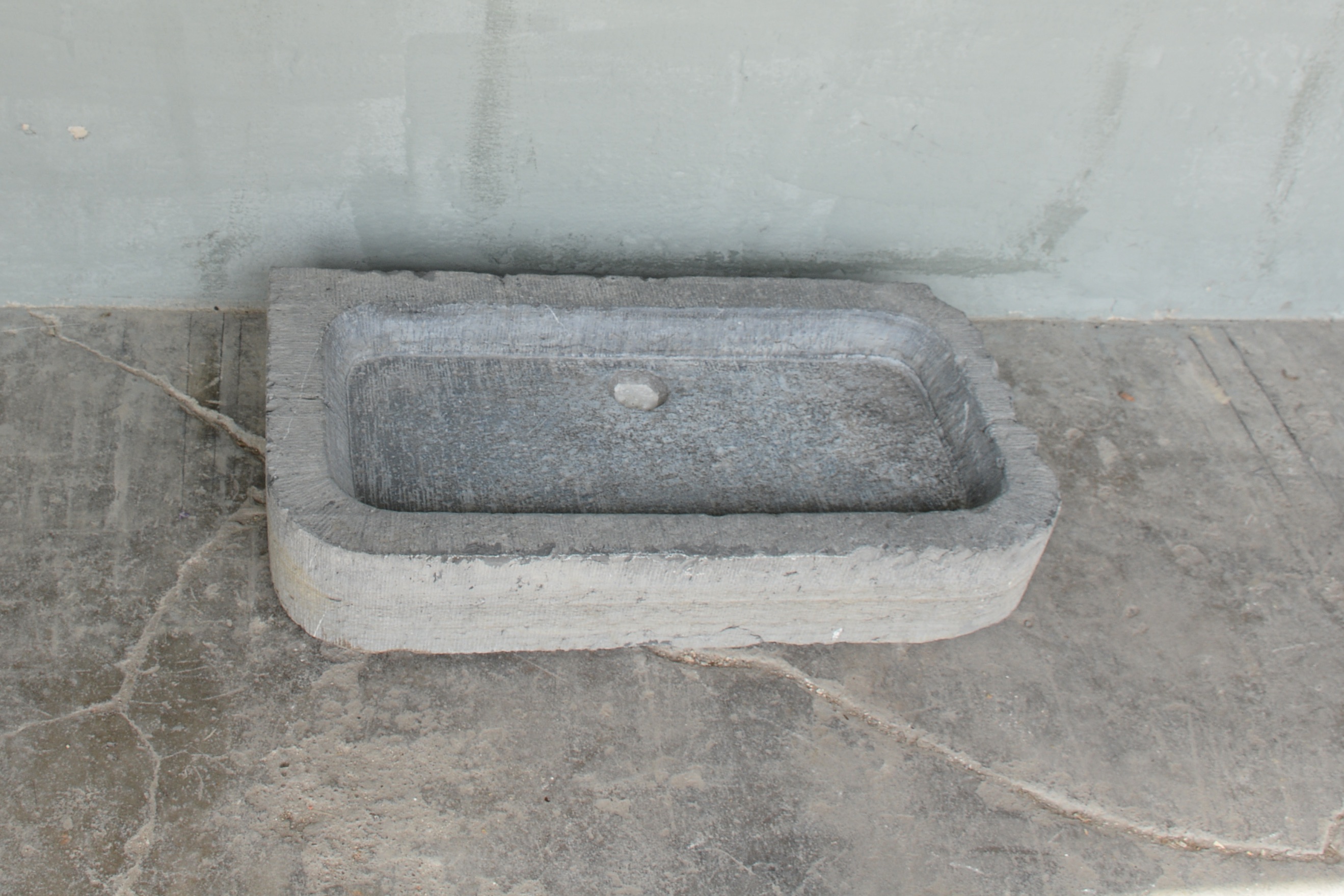 18th c Belgian Blue Stone Evier from a village house in Kortrijk, Belgium - image 2