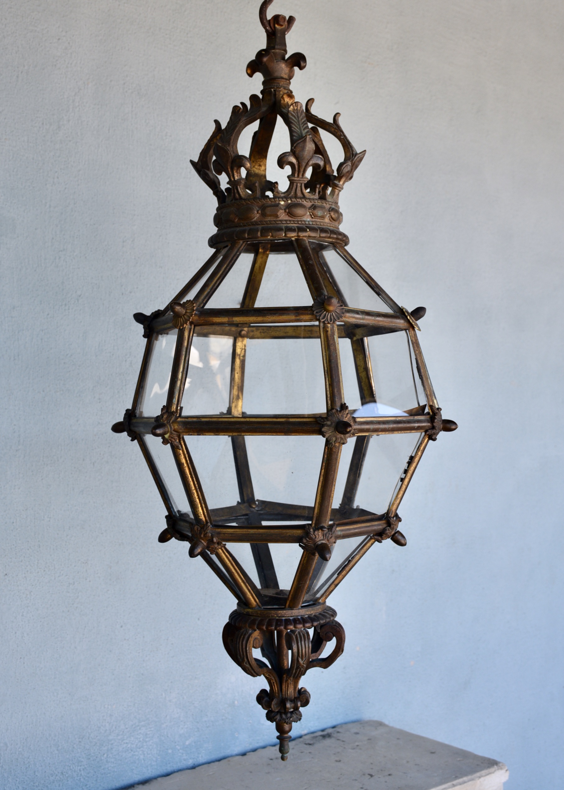 19th c. French Lantern with Crown - image 4