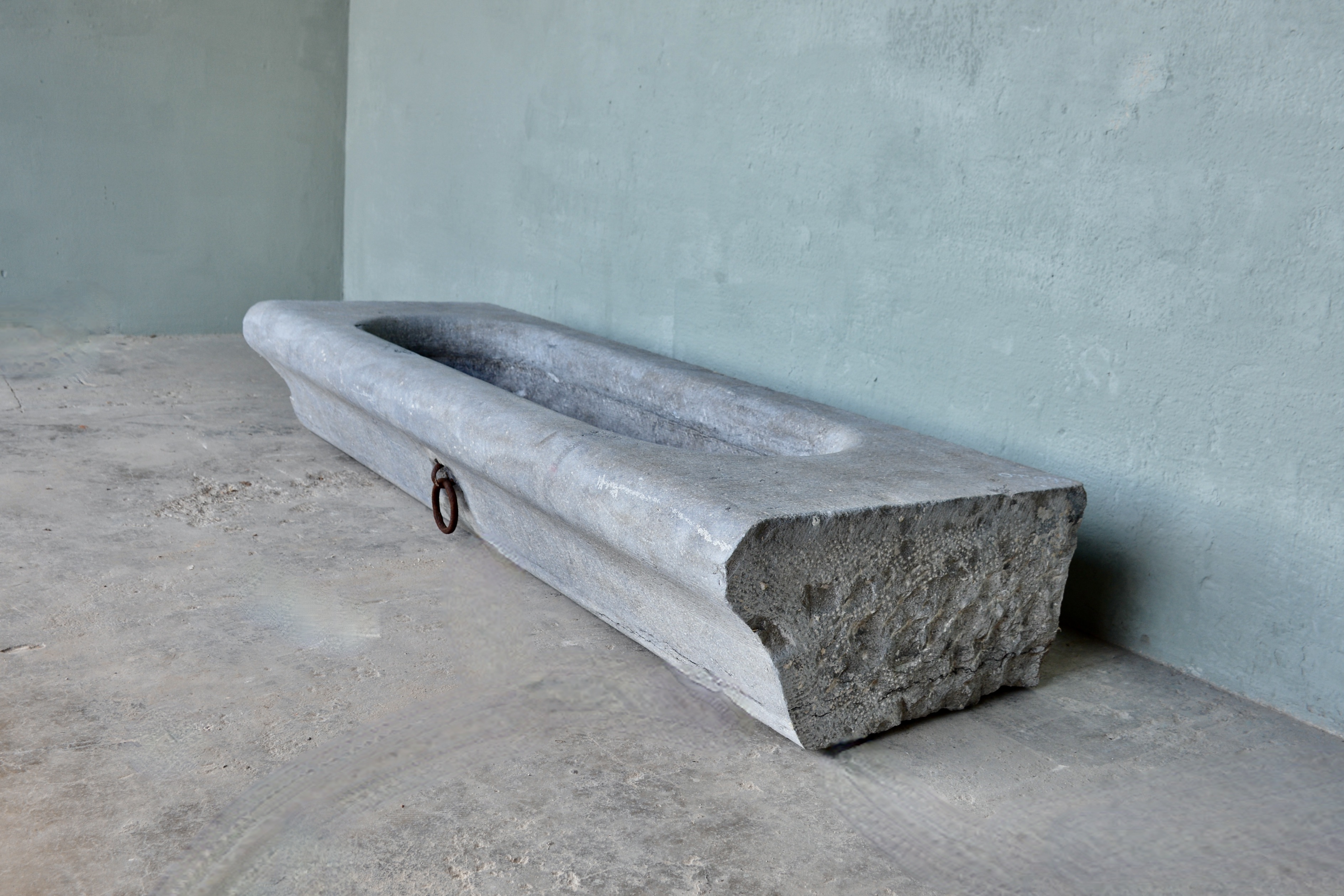18th c Belgian bluestone horse trough from a stable near Bruges - image 3