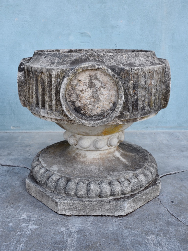 Pair of Form Campana Antique Garden Urns - image 5
