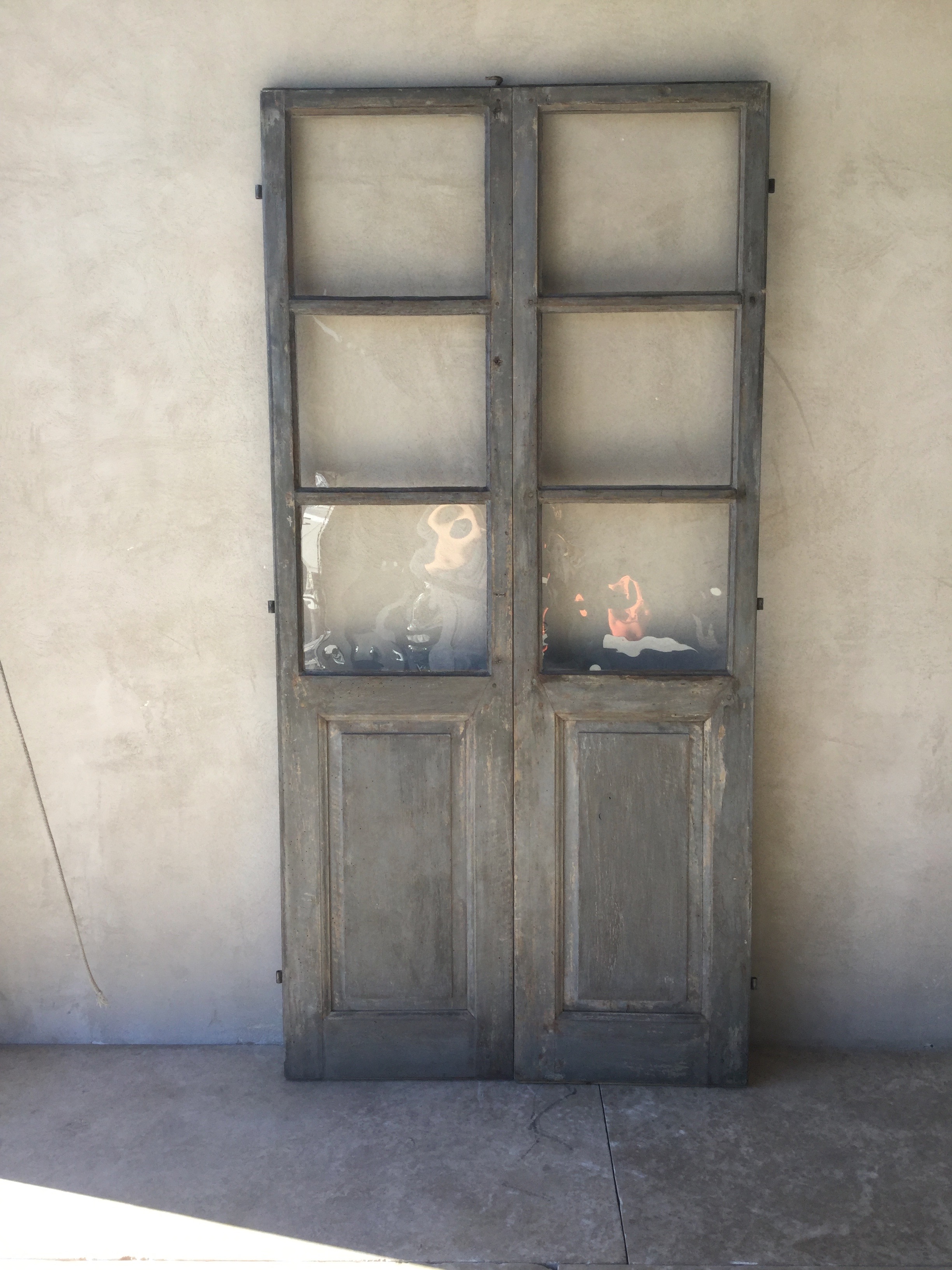 Pair of 18th c. French Doors from a Village House in Arezzo, Italy