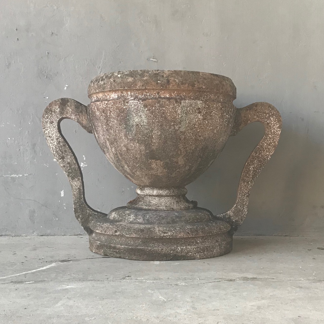 Large Cement Medici Style Vase