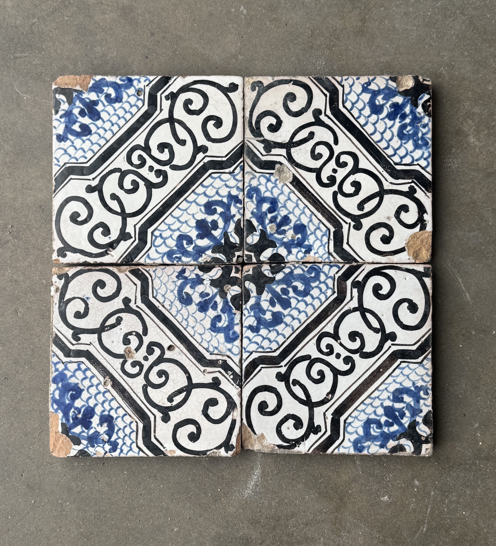 Reclaimed Glazed Terracotta Tiles