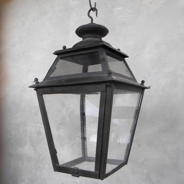 19th Century Iron Lantern Reclaimed from France - image 2