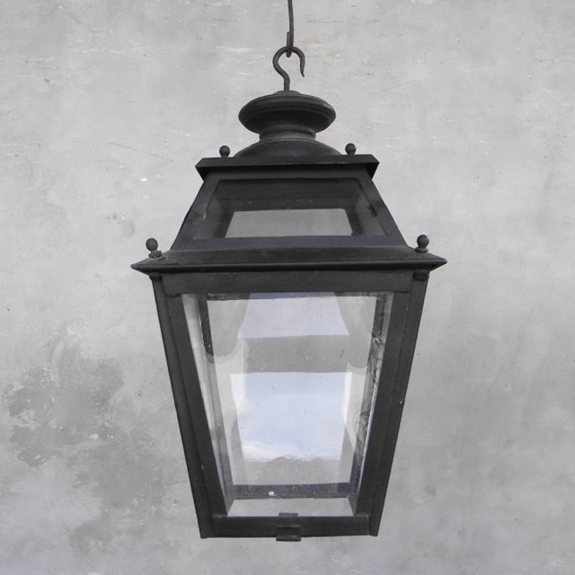 19th Century Iron Lantern Reclaimed from France