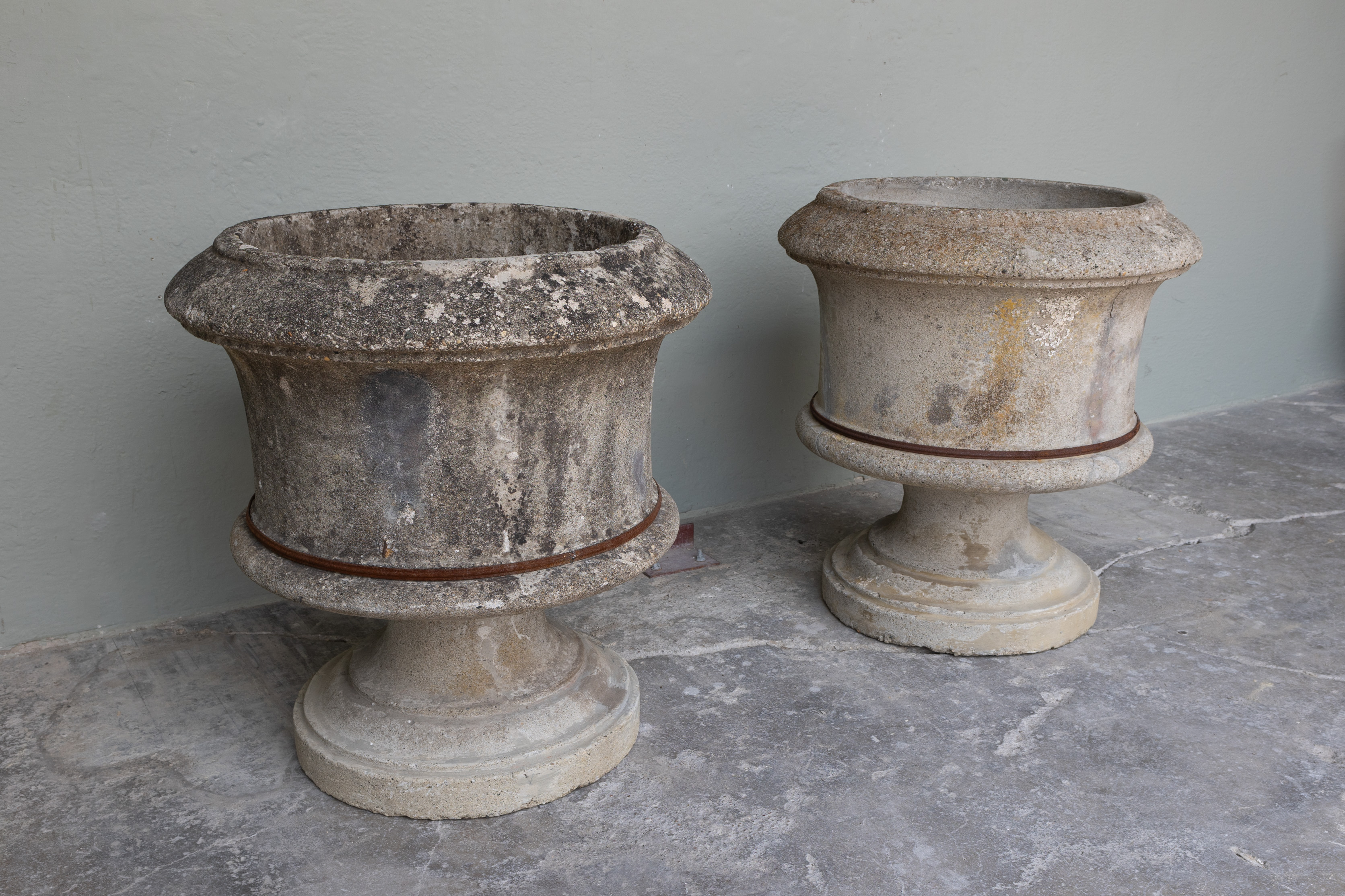 Pair Italian Antique Urns