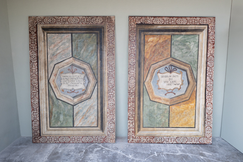 Pair of 16th c. Painted Panel