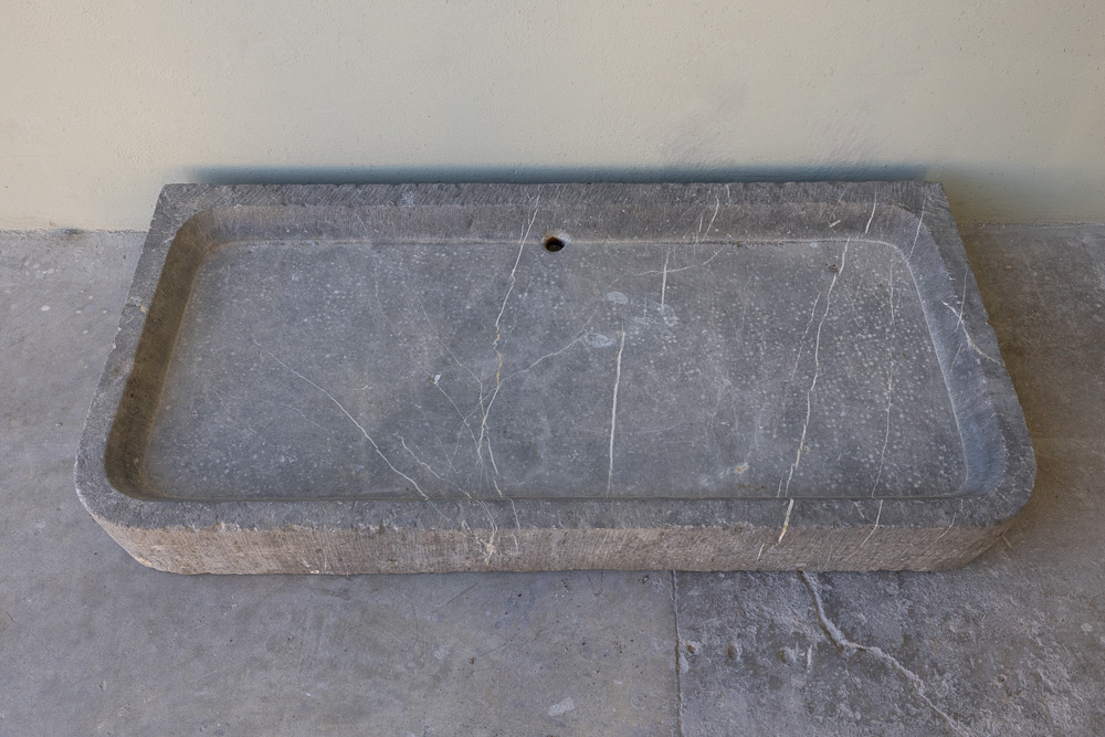 19th c Belgian Bluestone Sink from a Maison de Ville in the French/Belgian border town of Quievrain