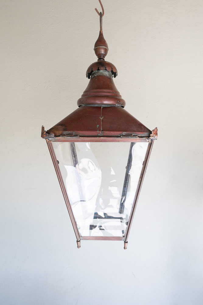 Large antique French lantern