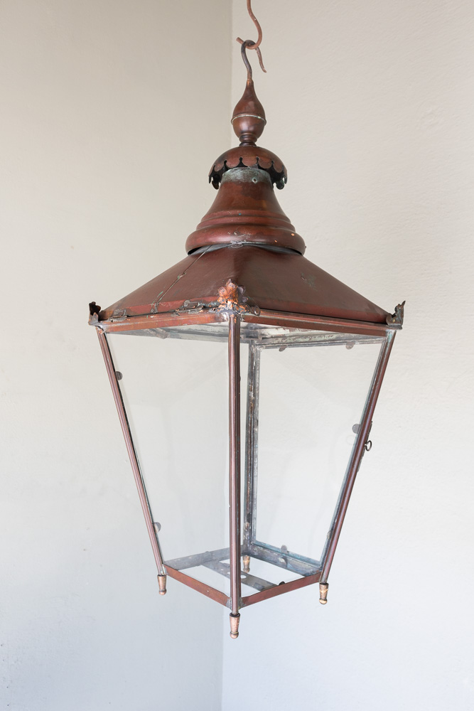 Large antique French lantern - image 2